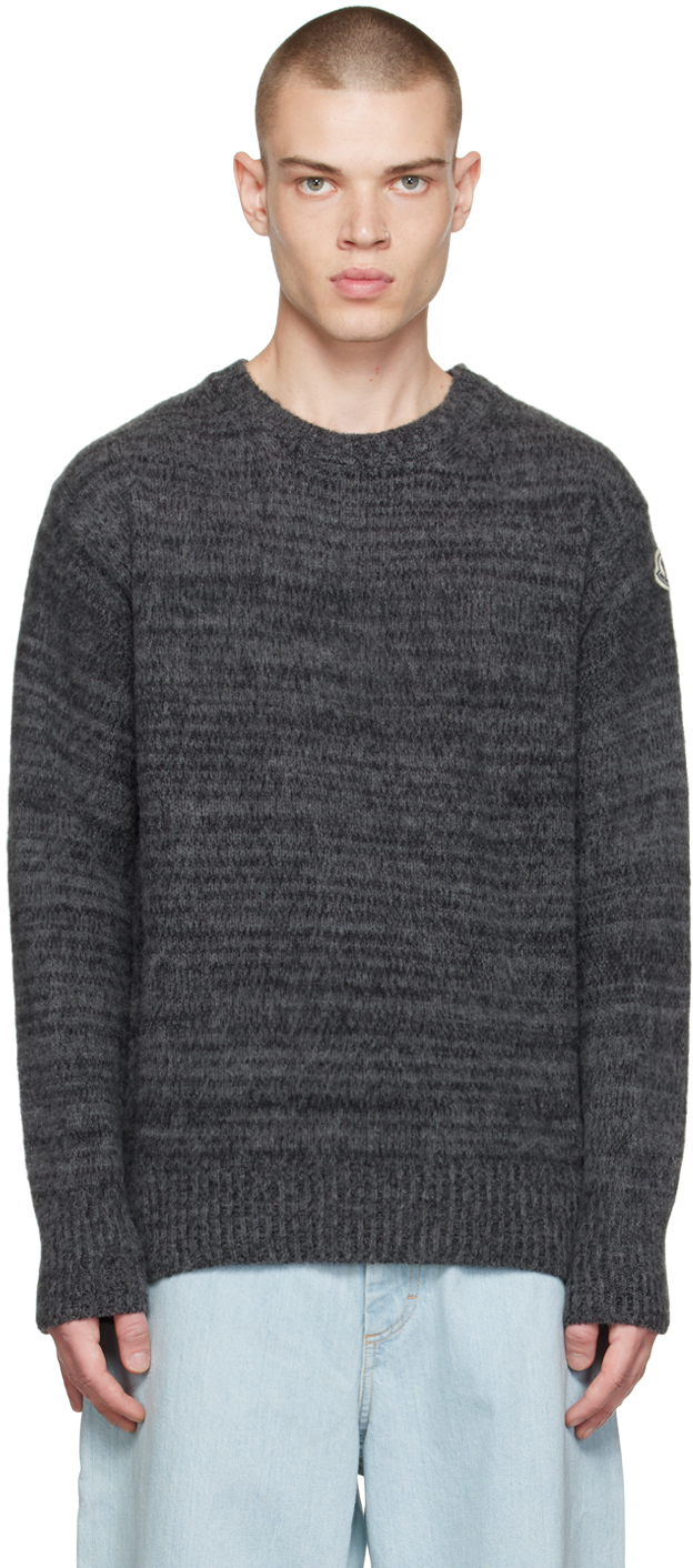 Серый свитер Girocollo Moncler