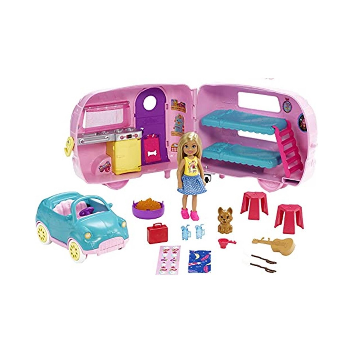 

Игровой набор Barbie Club Chelsea Caravan с аксессуарами