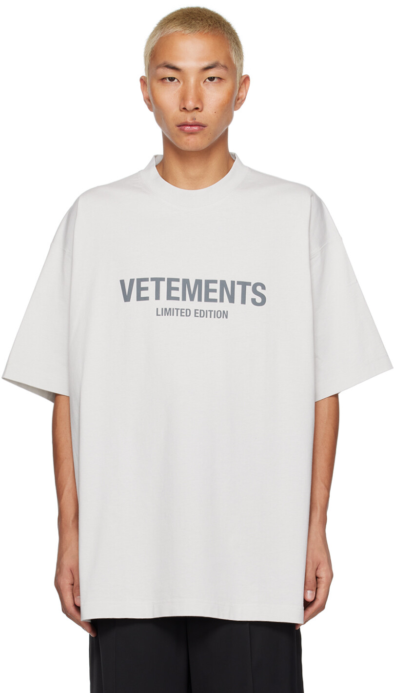 

Футболка Off-White 'Limited Edition' VETEMENTS, Серый