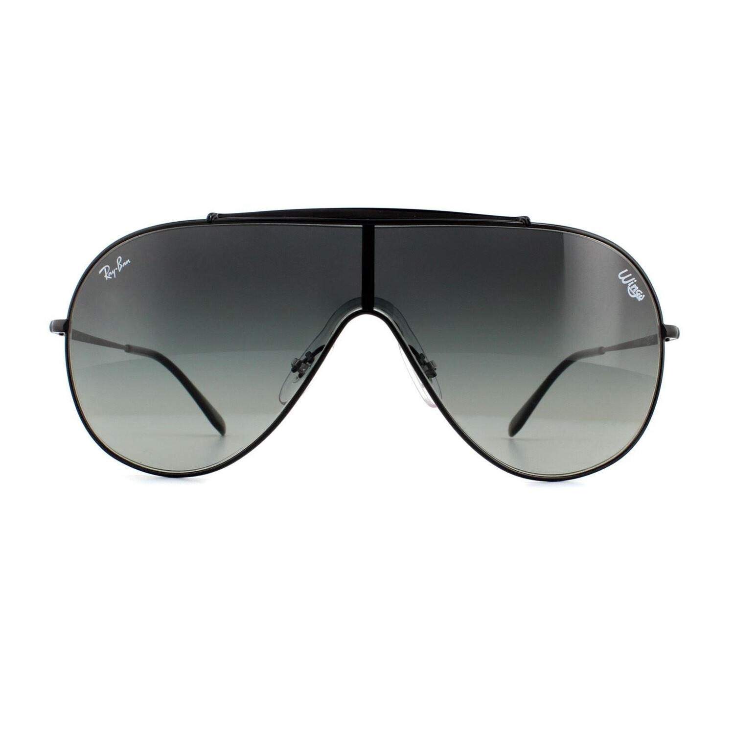 

Черные серые солнцезащитные очки с градиентом Shield RB3597 Ray-Ban, черный