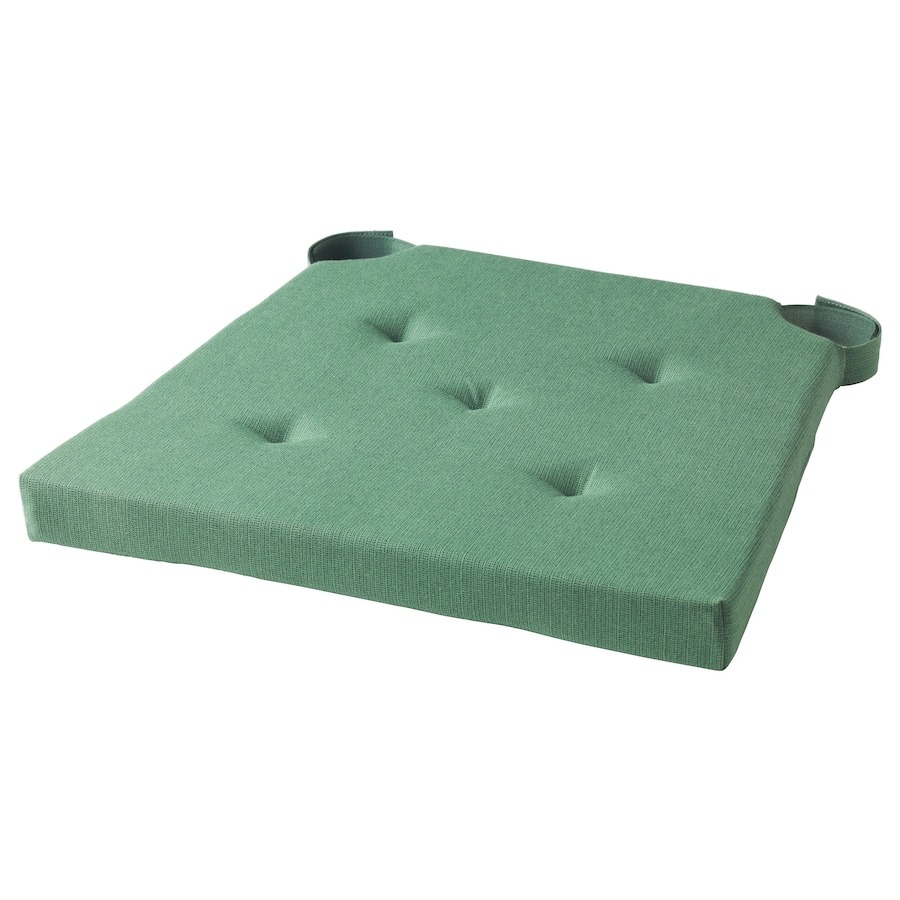 подушка для стула ikea malinda 40 35x38x7 бежевый Подушка для стула Ikea Justina, 42/35x40x4 см, зеленый