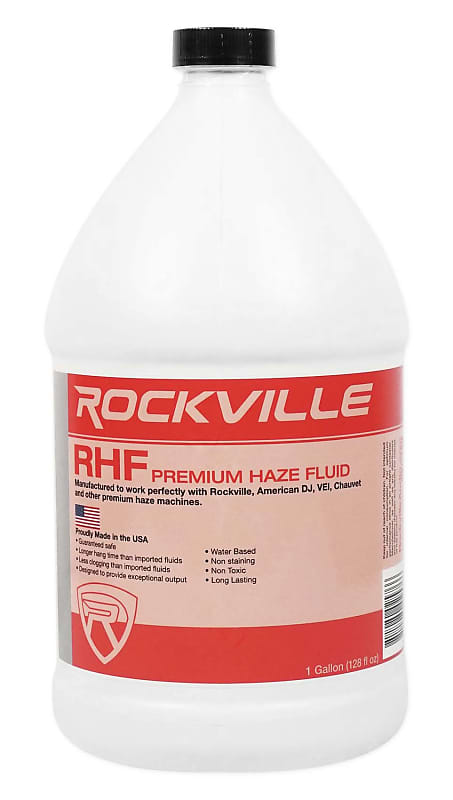 Rockville RHF Gallon Water-Baze Haze Machine Fuid Juice/Non-Clog/Long Time Hanging