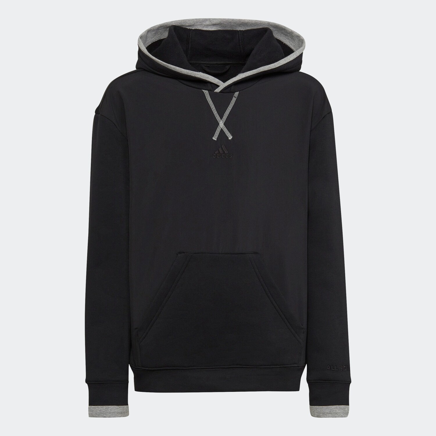 

Худи Adidas All SZN Fleece Sportswear, черный/серый