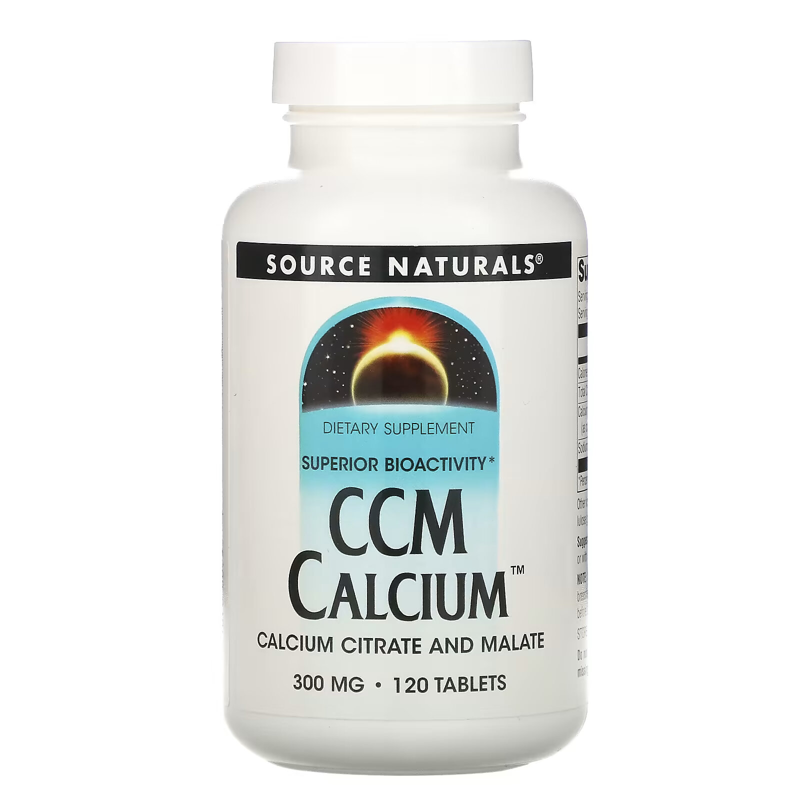 Source Naturals, CCM кальций, 300 мг, 120 таблеток source naturals ccm кальций 300 мг 120 таблеток