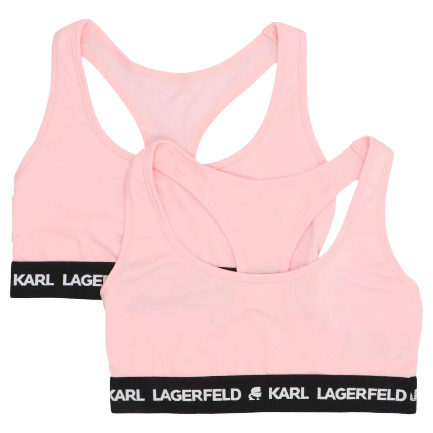 

Набор спортивных лифов Karl Lagerfeld Karl Logo Sports, 2 предмета, розовый