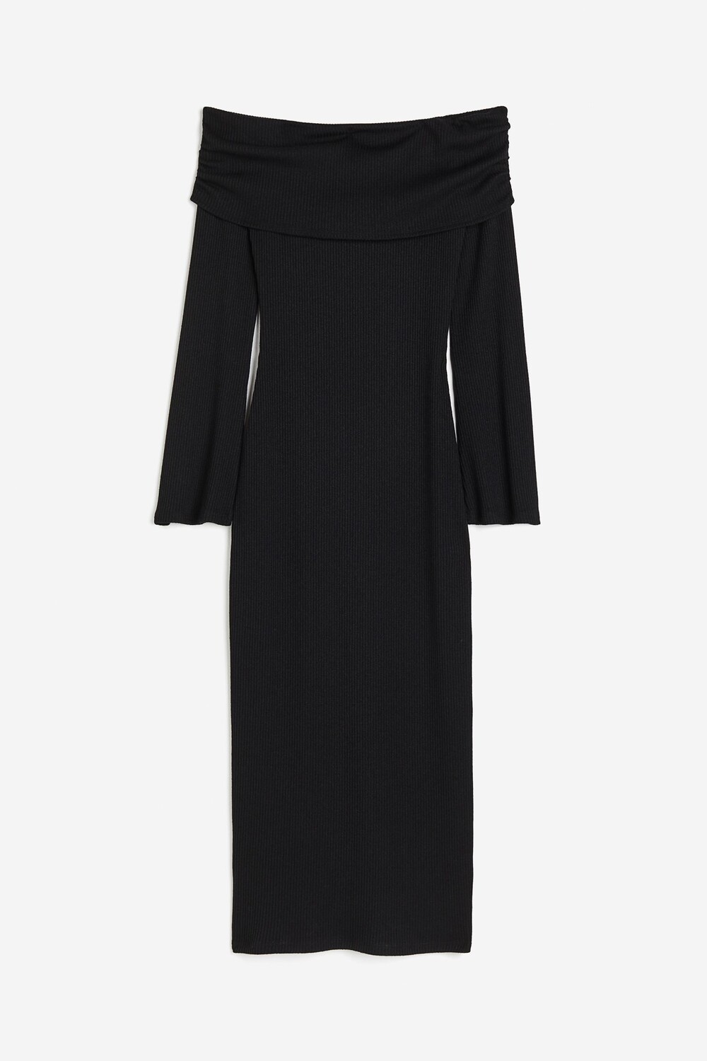 

Платье H&M Off-the-shoulder Bodycon, черный