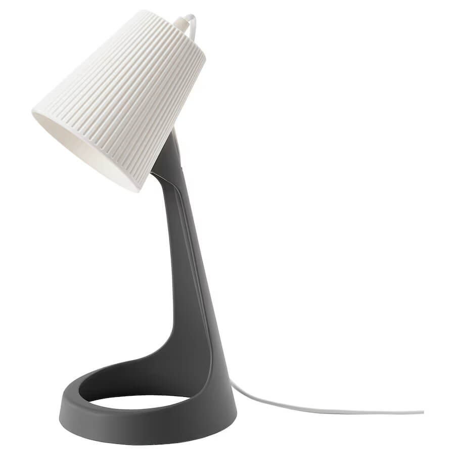 Рабочая лампа Ikea Svallet, темно-серый/белый