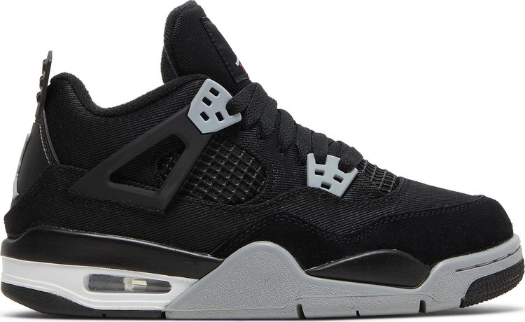 Air Jordan 4 Retro SE GS Black Canvas