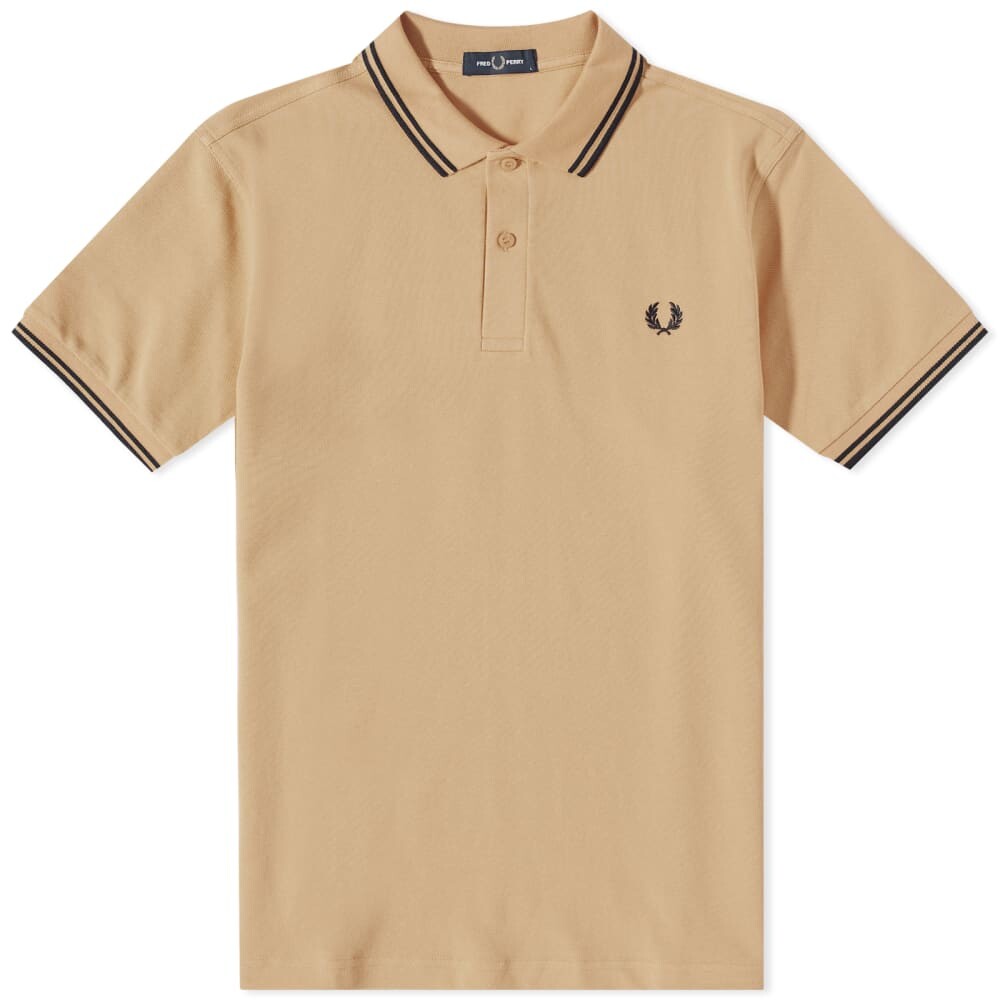 

Футболка Fred Perry Slim Fit Twin Tipped Polo, Коричневый