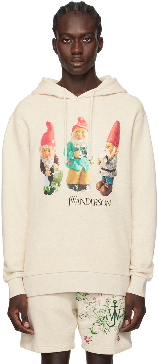 

Бежевый худи Gnome Trio Jw Anderson