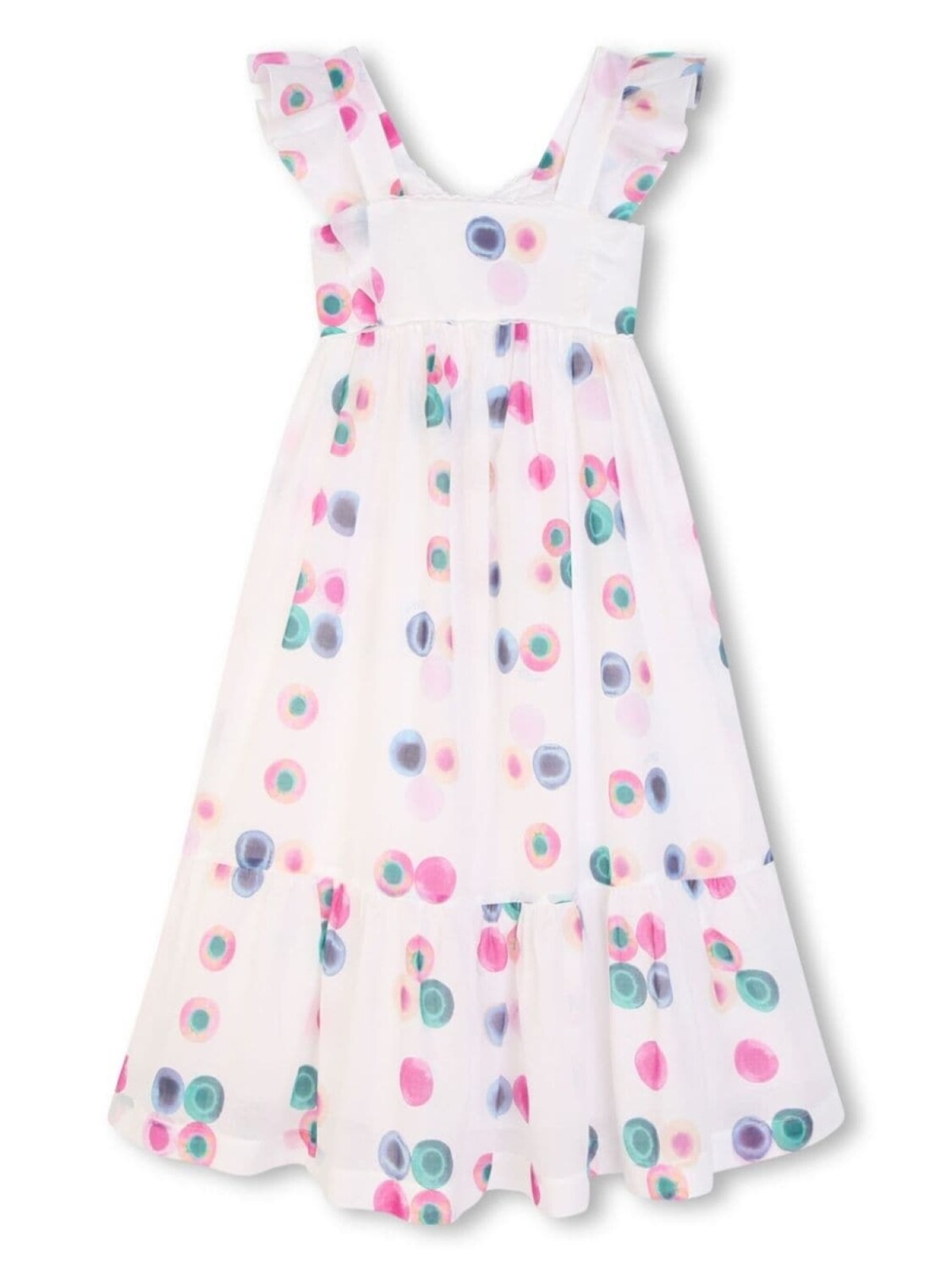 

Chloé Kids платье из органического хлопка с графичным принтом, белый