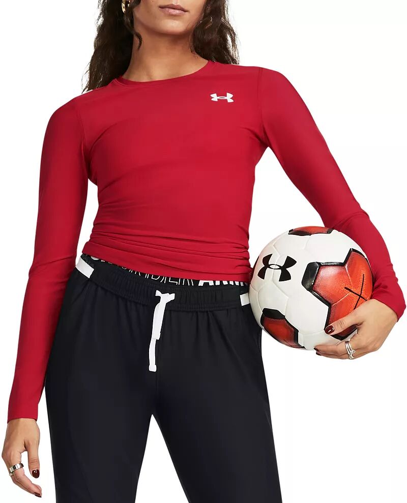 Женская компрессионная футболка с длинными рукавами Under Armour HeatGear OG, красный
