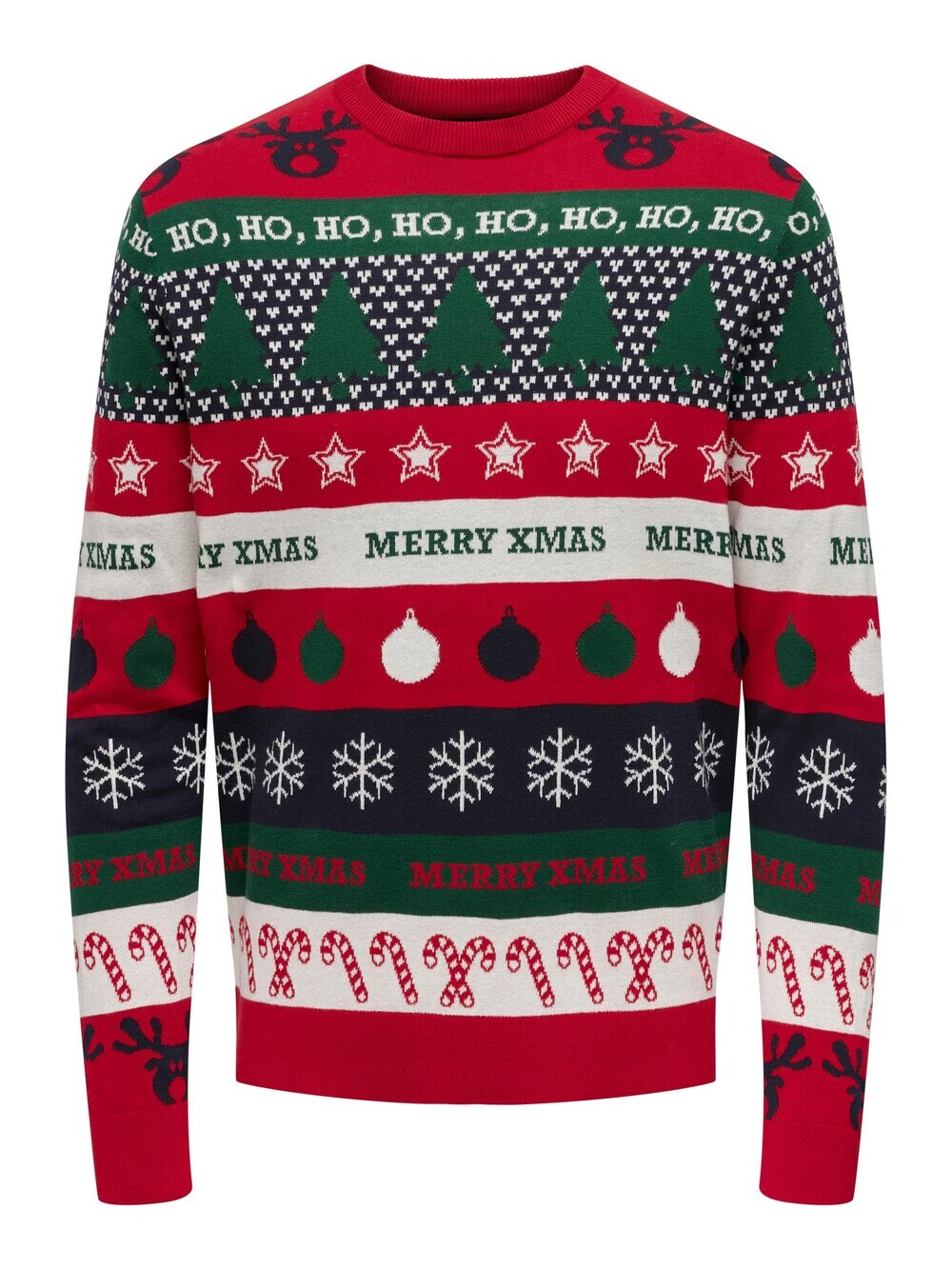 

Свитер Only & Sons XMAS, темно-красный