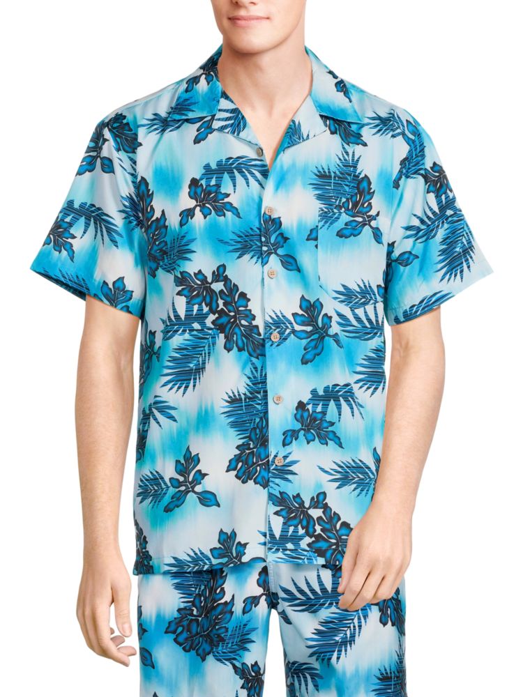 бордюр 1061 3 carribean 0 17 5м Рубашка Waikiki Tropical Camp Trunks Surf + Swim, цвет Carribean