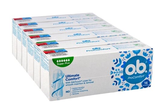 

Джонсон, О.Б. Pro Comfort Ultimate Super Plus, Тампоны Комфорт, 6 шт., JOHNSON