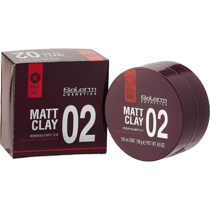 Matt Clay Матовая глина средней фиксации 125 мл, Salerm Cosmetics salerm cosmetics глина proline matt clay средняя фиксация 125 мл