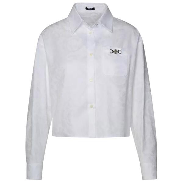 

Футболка white cotton shirt Versace, белый
