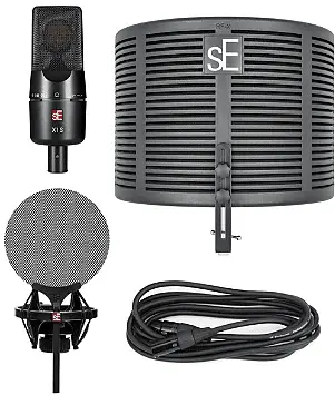 

Вокальный комплект sE Electronics X1S Studio Bundle with Shockmount, RF-X Reflexion Filter, Pop Filter, Cable