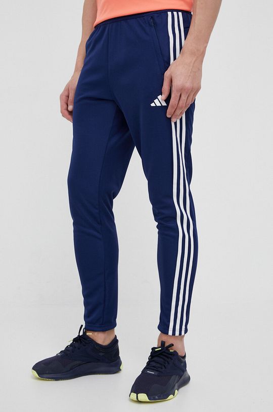 цена Тренировочные брюки Train Essentials с 3 полосками adidas Performance, темно-синий