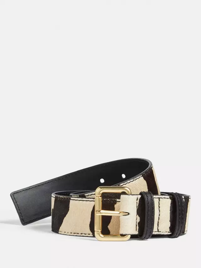 

Ремень Jigsaw Zebra Print Leather, разноцветный