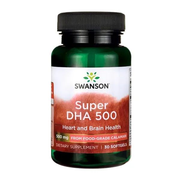 Иммуностимулирующие капсулы с кислотами DHA Swanson Super DHA, 30 шт