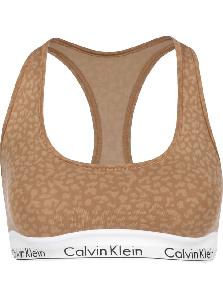 

Спортивный бюстгальтер Calvin Klein, цвет mini animal print sandalwood