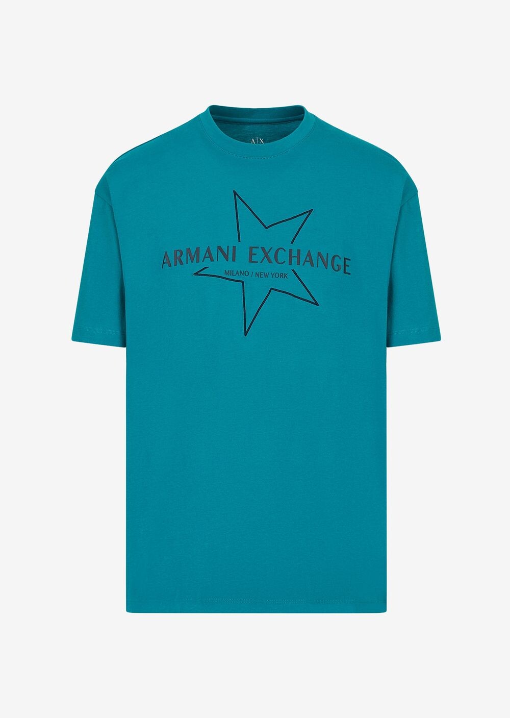 

Футболка стандартного кроя Armani Exchange, лазурный, Синий