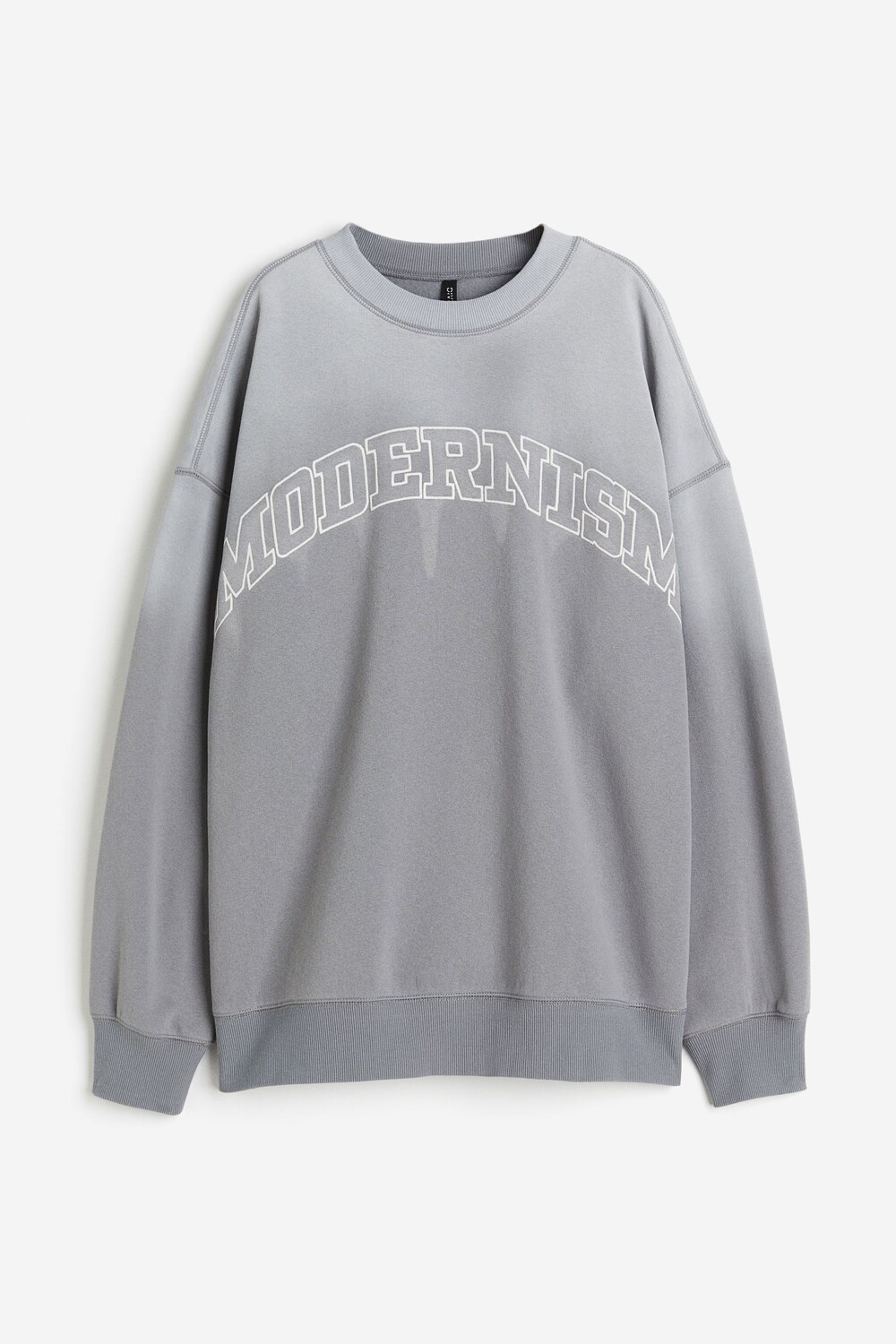 Свитшот H&M Oversized Printed Modernism, серый