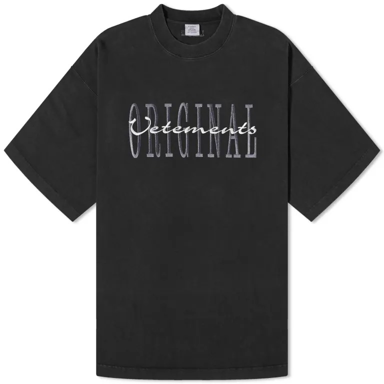 Футболка Vetements Original Logo, черный