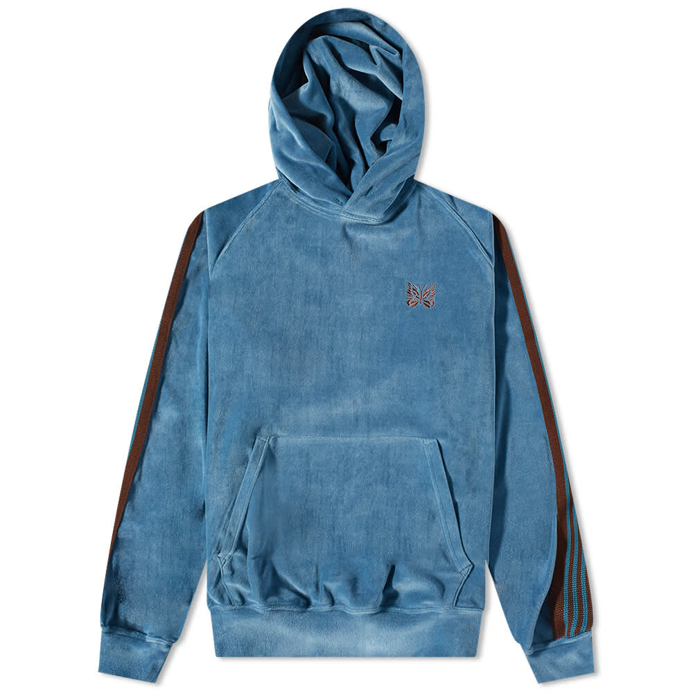 

Толстовка Needles Velour Popover Track Hoody, Синий