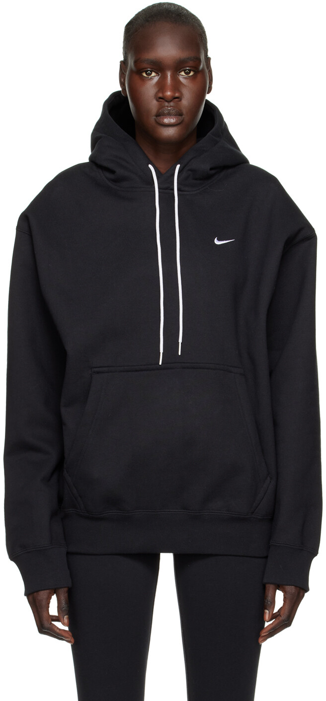 

Мужское худи Nike Solo Swoosh, черно-белый, Черный