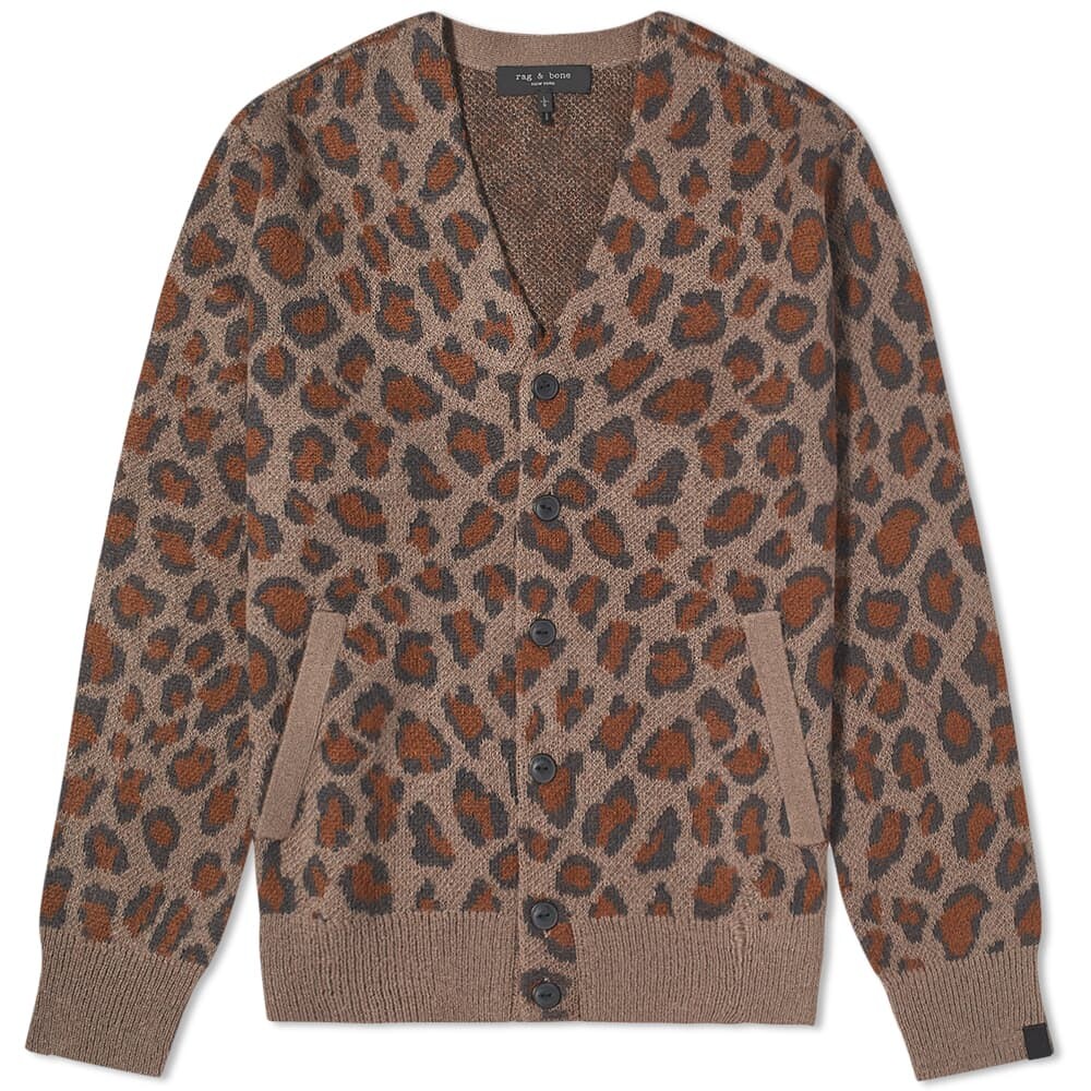 

Джемпер Rag & Bone Leopard Mohair Cardigan, Коричневый