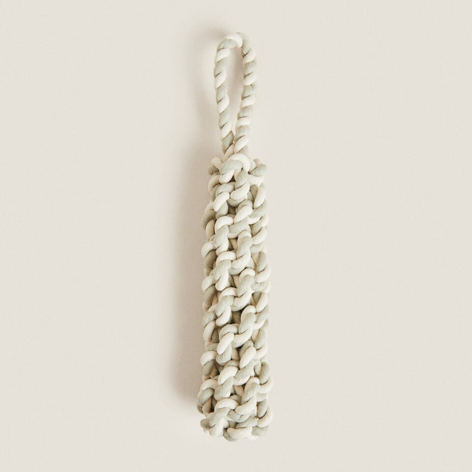 

Прорезыватель для домашних животных Zara Home Knotted, бежевый/зеленый