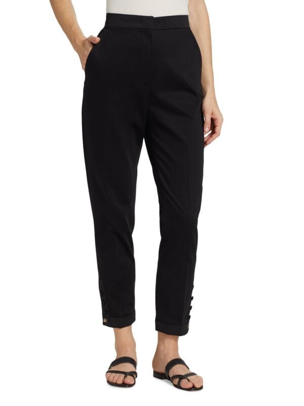 

Брюки Nausica Max Mara из эластичного хлопка, черный