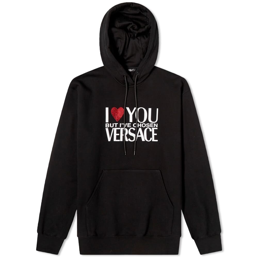 

Толстовка Versace I Love Print Hoody, Черный