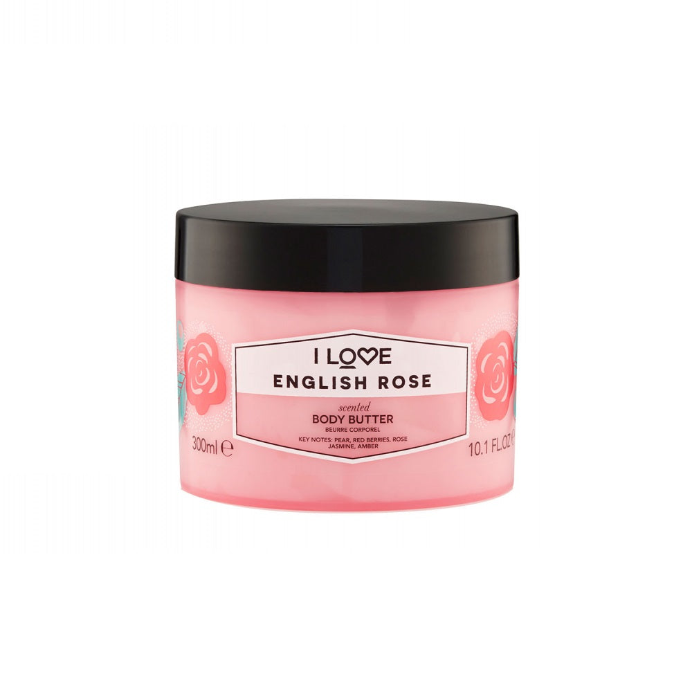 

I Love Scented Body Butter увлажняющее масло для тела English Rose 300мл