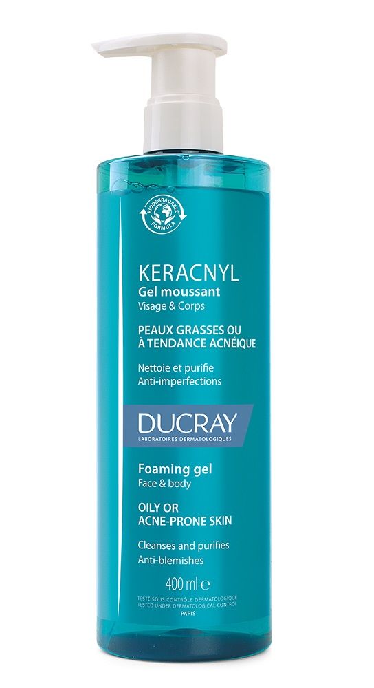 Ducray Keracnyl гель для лица, 400 ml цена и фото