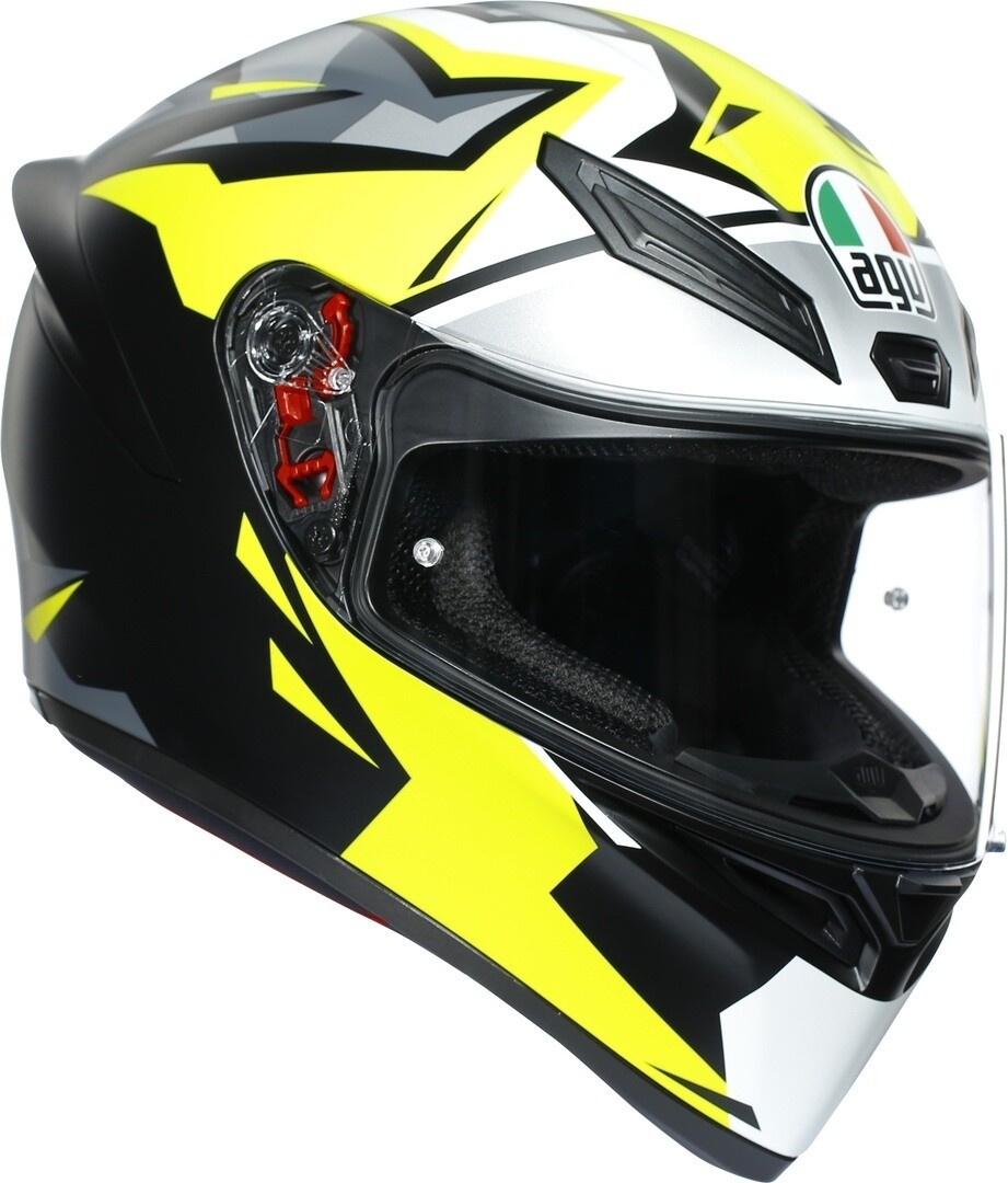 

Шлем AGV K-1 Mir 2018, белый/желтый/серый