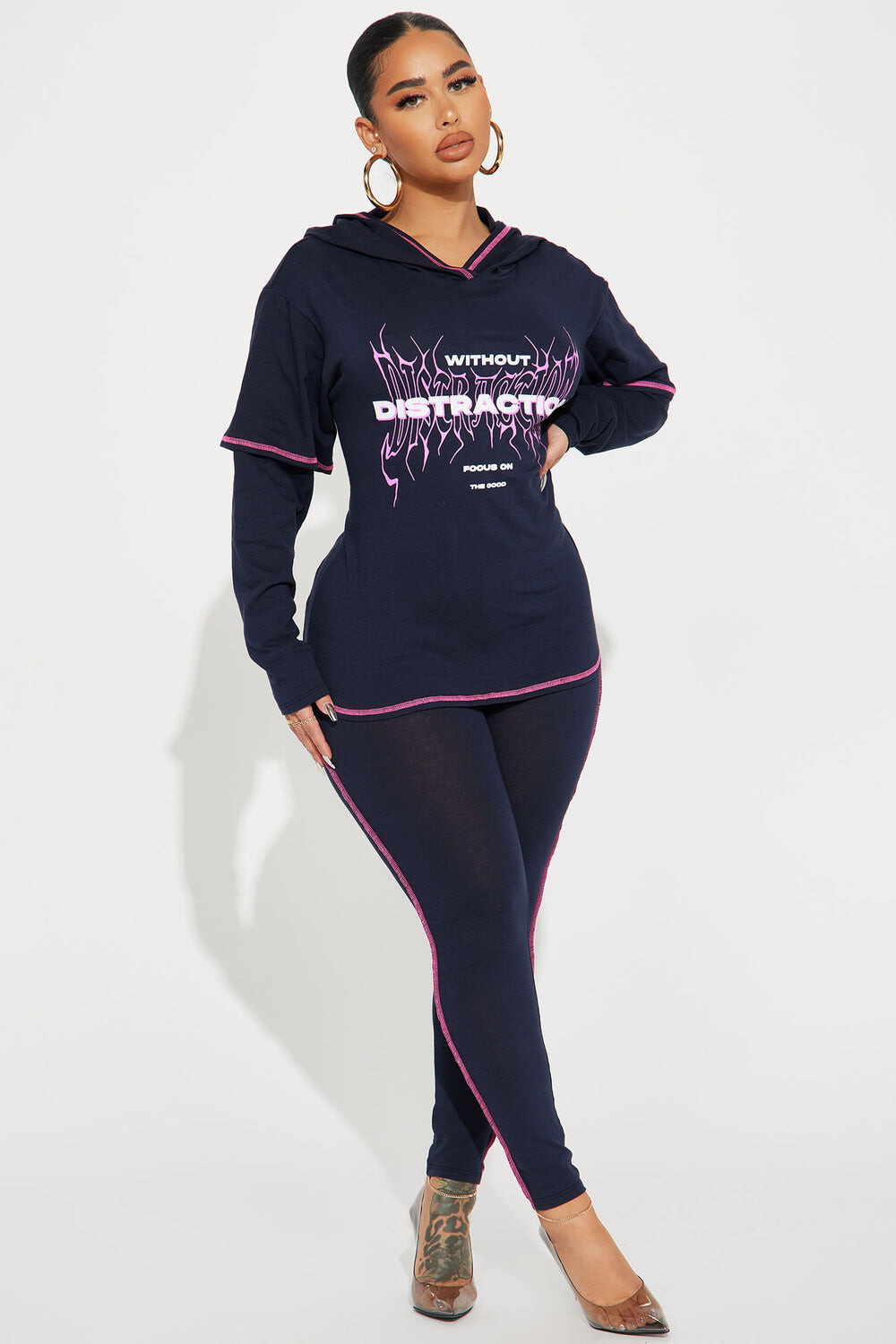

Леггинсы Fashion Nova TP16257, нави