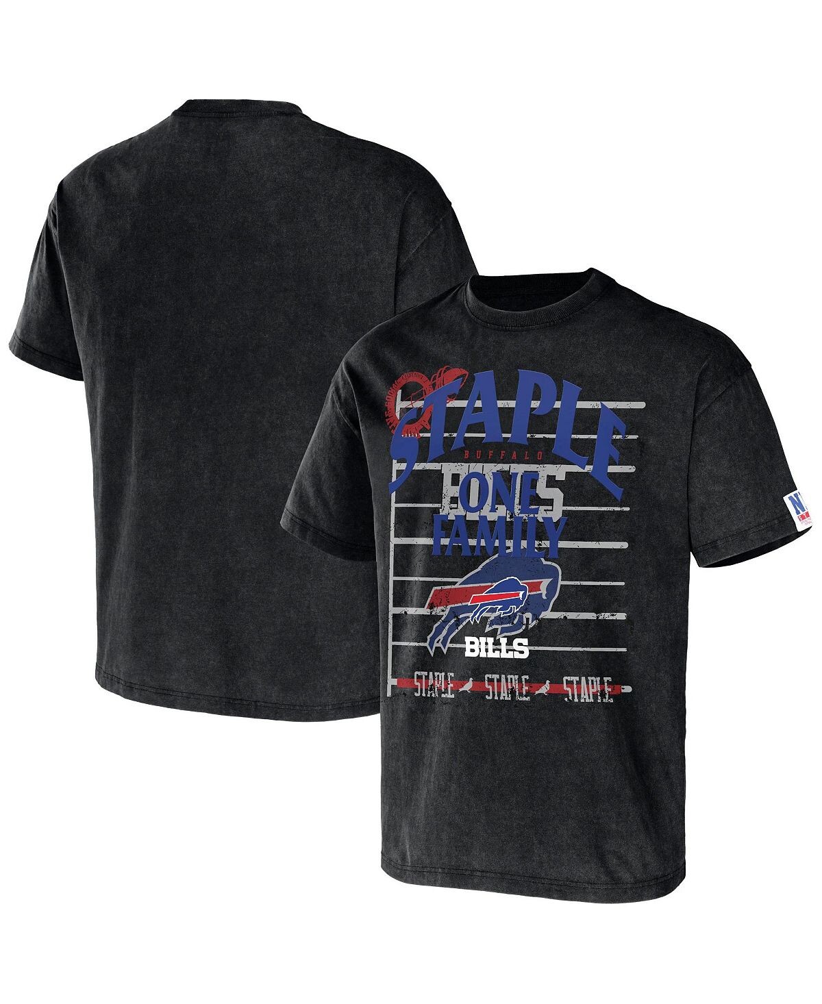 

Мужская футболка с коротким рукавом nfl x staple black buffalo bills gridiron NFL Properties, черный
