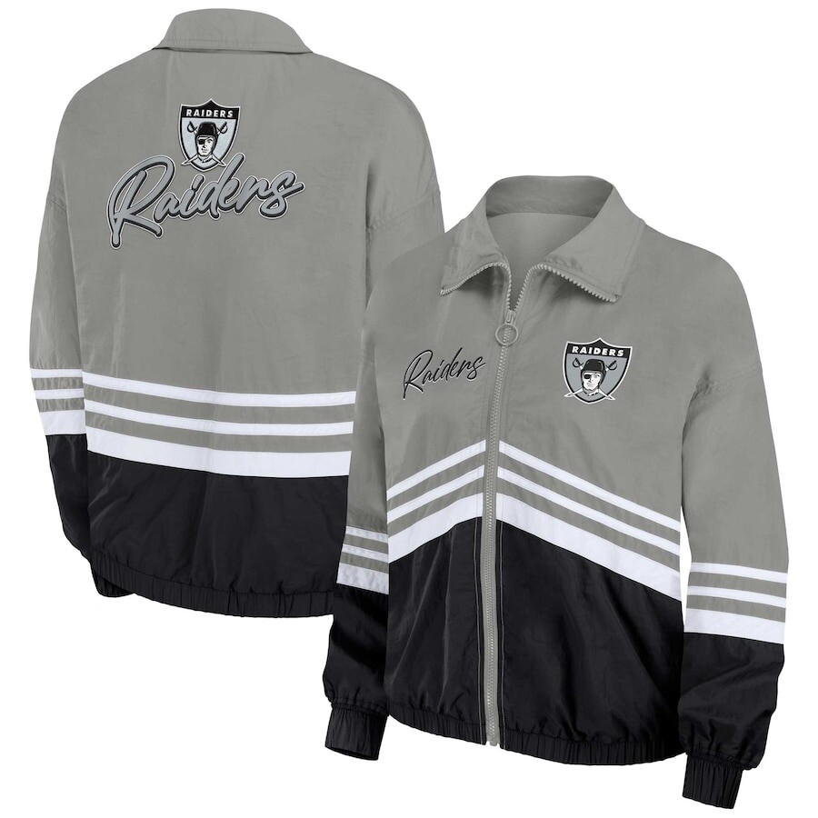 

Ветровка WEAR by Erin Andrews Las Vegas Raiders, серебряный