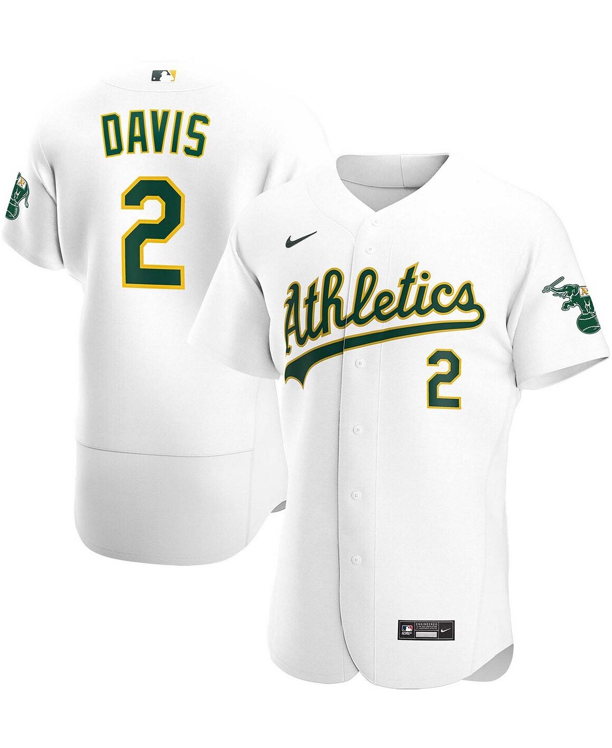 

Мужская футболка chris davis white oakland athletics home authentic player Nike, белый