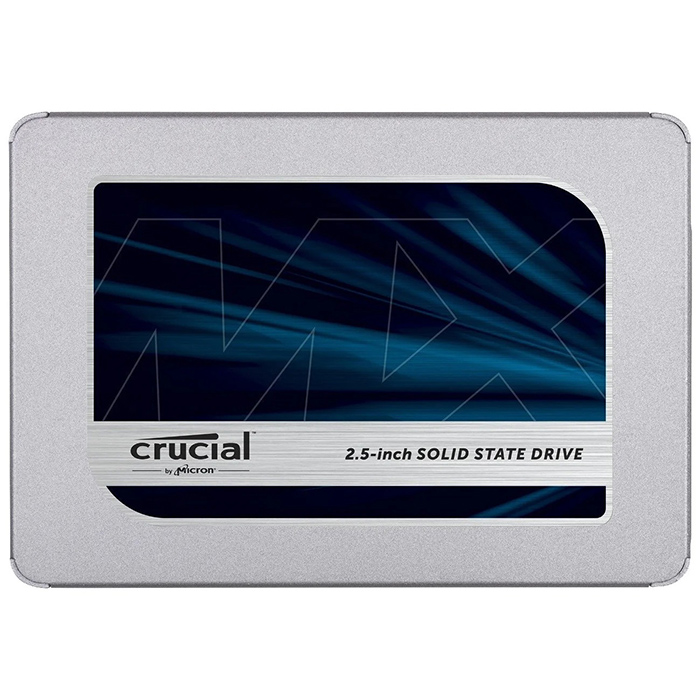 Твердотельный накопитель Crucial MX500 2 ТБ SSD, 2.5, SATA III (с адаптером 9,5 мм)