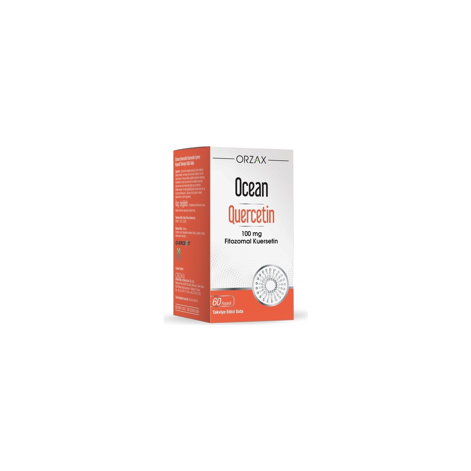 Кверцетин Orzax Ocean 100 мг, 60 капсул