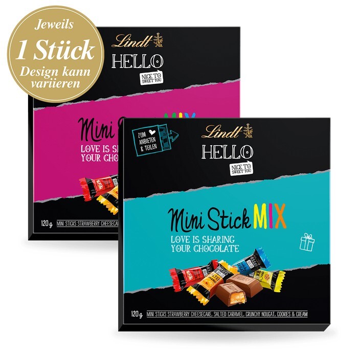 

Конфеты Lindt Hello Mini-Stick Mix Box, 120 гр