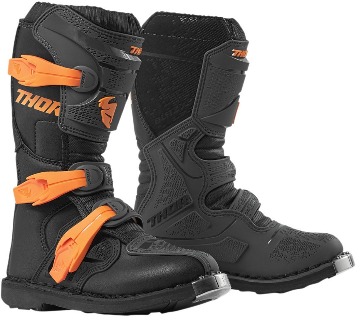 Ботинки Thor Blitz XP для мотокросса, серый/оранжевый