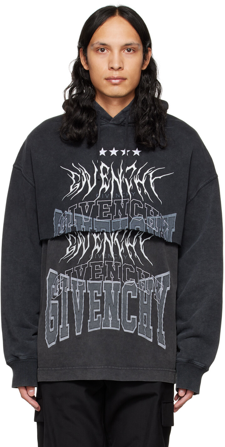 

Серый худи с напуском Givenchy