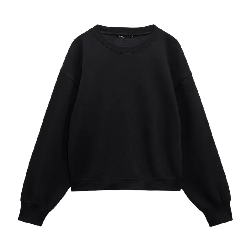 

Толстовка худи Zara Plush, черный