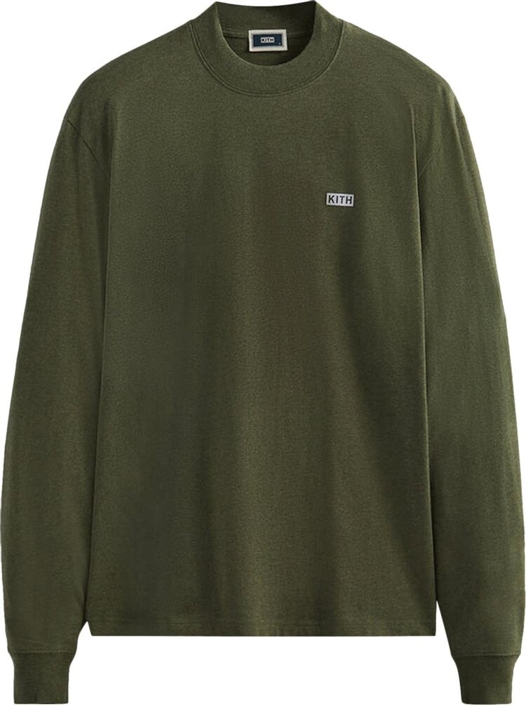 

Футболка Kith Mock Neck Lax Tee 'Tinge', зеленый
