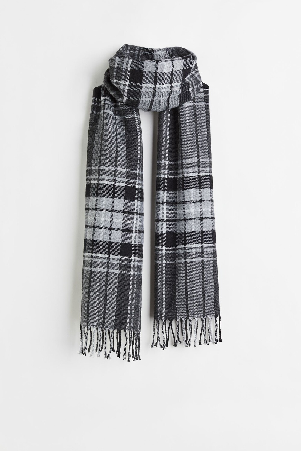 

Шарф H&M Patterned, темно-серый